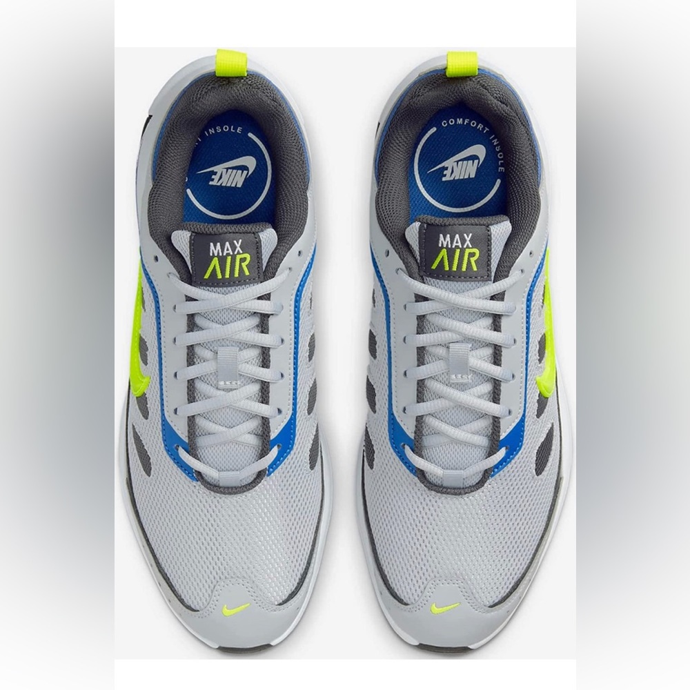 NEW IN BOX Nike "Air Max AP (CU4826-009) Wolf Grey/Lemon Venom, Size: 9.5 - Picture 5 of 8